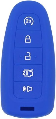 SEGADEN Night Glow Silicone Cover Protector Case Holder Skin Jacket Compatible with FORD 5 Button Smart Remote Key Fob CV2710 Translucent in Saudi Arabia