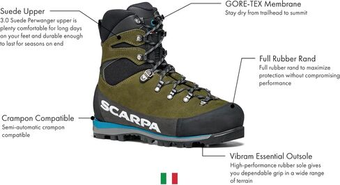 حذاء SCARPA Grand Dru GTX المقاوم للماء Gore-Tex للمشي لمسافات طويلة لتسلق الجبال وحقائب الظهر in Kuwait