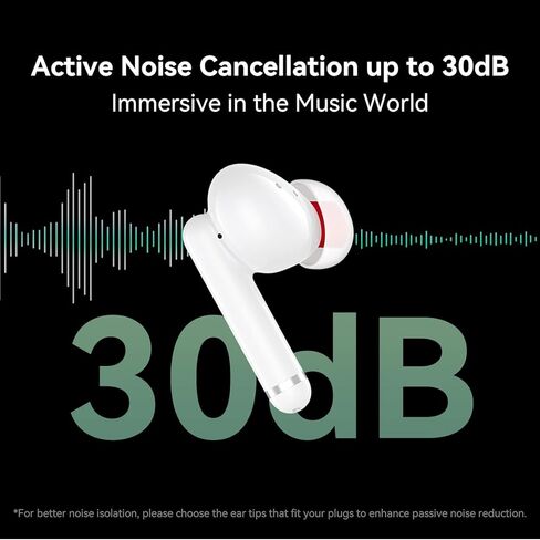 UMIDIGI AirBuds Pro Hybrid سماعات أذن لاسلكية لإلغاء الضوضاء النشطة، سماعات داخل الأذن، سماعة رأس بوضع الشفافية مع 6 ميكروفونات، سماعات رأس لاسلكية متميزة بصوت عميق عميق مع 5 أحجام من أطراف الأذن in Kuwait