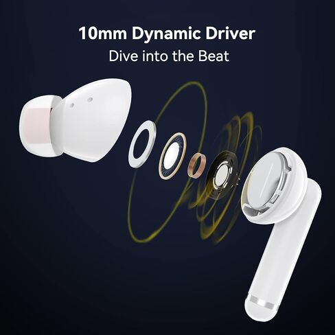 UMIDIGI AirBuds Pro Hybrid سماعات أذن لاسلكية لإلغاء الضوضاء النشطة، سماعات داخل الأذن، سماعة رأس بوضع الشفافية مع 6 ميكروفونات، سماعات رأس لاسلكية متميزة بصوت عميق عميق مع 5 أحجام من أطراف الأذن in Kuwait