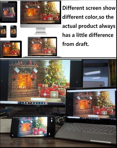 Kate 7×5ft Christmas Tree Photo Backdrop Photography Teddy Bear Window Red Curtain Fireplace Xmas Decoration Photo Background for Photographer Studio Props in Kuwait