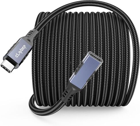 كابل تمديد USB C بطول 3 أقدام، سلك موسع USBC 20 جيجابت في الثانية لنقل البيانات/شحن سريع 240 وات/4K@60 هرتز عالي الدقة USB Type C 3.2 Gen 2 ذكر إلى أنثى مضفر لمحور منفذ USB-C والكمبيوتر المحمول والهاتف والشاشة المحمولة in Kuwait