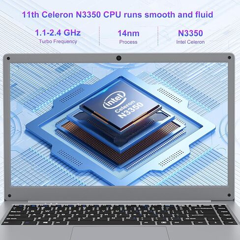 كمبيوتر محمول Jumper مقاس 14 بوصة، 12 جيجابايت DDR4 512 جيجابايت SSD، بطاقة TF سعة 256 جيجابايت قابلة للتوسيع، Celeron N3350، كمبيوتر محمول بشاشة FHD 1080P، بطارية 35.52WH، 2 مكبرات صوت، 2.4G+5G WiFi، أجهزة كمبيوتر محمولة للأعمال. in Kuwait