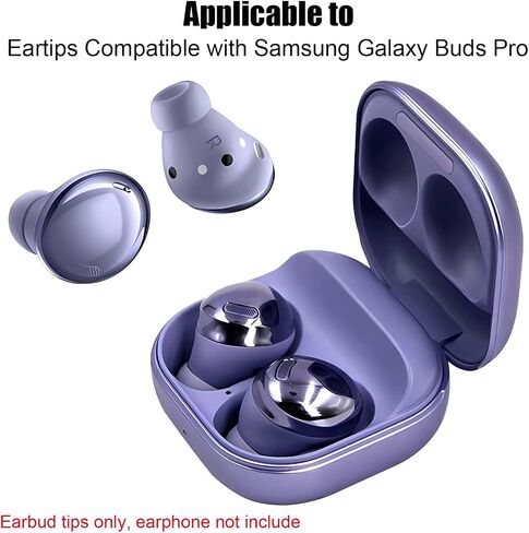 6 أزواج من رؤوس وسائد الأذن البديلة من السيليكون المتوافقة مع سماعات Samsung Galaxy Buds Pro in Saudi Arabia