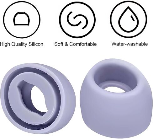 6 أزواج من رؤوس وسائد الأذن البديلة من السيليكون المتوافقة مع سماعات Samsung Galaxy Buds Pro in Saudi Arabia