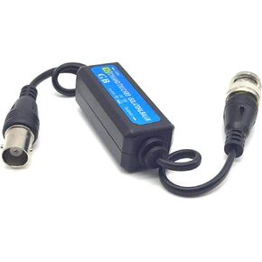 HD-TVI/HD-CVI/AHD/Analog CVBS Passive Coaxial Video Ground Loop Isolator Built-in Video Balun for CCTV Cameras