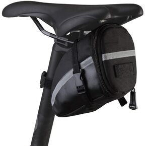 Bike Saddle Bag, MOOZO Waterproof Bike Saddle Seat Wedge Pack Pannier Storage Bag Mountain City Road Bicycle Cycling PU Saddle Bag, Bicycle Repair Tools Pocket Pack Riding Pouch with Reflective Stripe