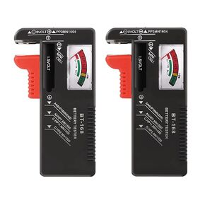 All-in-1 Battery Tester, Universal Battery Checker for AA AAA C D 9V 1.5V Button Cell Batteries Household Batteries (No Battery Required for Operation) (1)