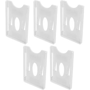 5 Pcs IC Card Holder Windshield Card Display Sleeve Card Sleeve for Community Personnel Vehicle Management (with Sticker)