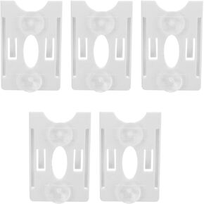 5 Pcs IC Card Holder Windshield Card Display Sleeve Card Sleeve for Community Personnel Vehicle Management (with Sticker)