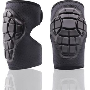 وسادات الركبة مادة G4U (قطعتان) للرياضات متعددة الأغراض للمراهقين والبالغين من الجنسين باللون الأسود in Kuwait