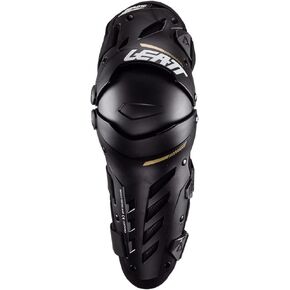Leatt Brace Unisex-Adult Motorcycle Pivoting Knee and Shin Hard Shell Impact Foam Guard (Black, Large)