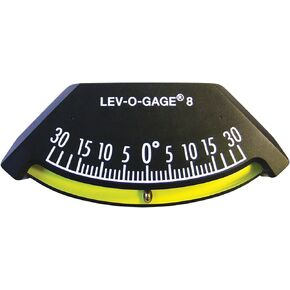 Sun Company Lev-o-gage 8 - Heel Angle Clinometer | High-Resolution Clinometer for Modern Boats | Mounts on Bulkhead