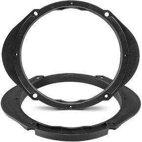 NuIth 5x7 or 6x8 to 6.5" Front Rear Door Speaker Spacers Bracket for Select 1991-2014 Mazda 2 3 5 6 CX-7 CX-9 BT-50, 6x8 to 6.5 Inch Door Speaker Ring Adapter Solid Plastic Waterproof Bracket, 2PC