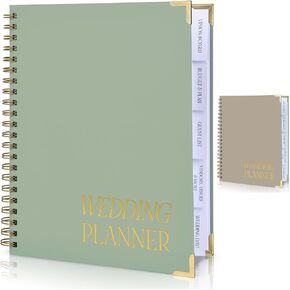 Beautiful Wedding Planner Book and Organizer - Perfect for Detailed Planning Of Your Big Day - Unique Engagement Gift for Newly Engaged Couples, Future Brides and Grooms