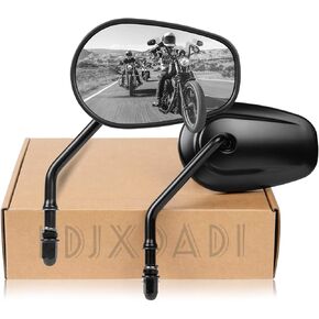Black Sportster Mirrors for Road King Street Electra Glide Dyna Softail Road Glide Motorcycle Rearview 1982-2019 2020 2021 2022 2023