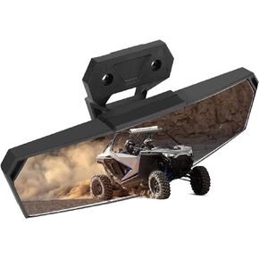 KEMIMOTO Center Rear View Mirror Compatible with Polaris RZR PRO XP / 4, Turbo R /4 2020-2024, 2024 RZR XP 1000# 2883763 High-Definition Race Convex Mirror.
