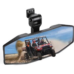 KEMIMOTO Rear View Mirror Tool-free Adjustable Compatible with Polaris Ranger 1000 XP 900 500 570 / Crew Rearview Mirrors Accessories Wide View Convex Rear Mirror Replace#2879969