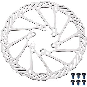 Bynccea Bike Disc Brake Rotor 160mm 180mm 203mm Bicycle Rotors with 6 Bolts for MTB BMX Mountain Road Bikes
