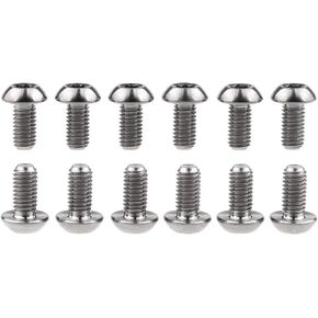 12Pcs Ti Titanium Bolts Torx M5x10 Bicycle Bike Disc Brake Cycle Rotor Screws Gr5