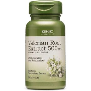GNC Herbal Plus Valerian Root Extract 500 MG,50 servings