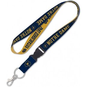 Wincraft NCAA Notre Dame 31221010 Lanyard with Detachable Buckle, 3/4"