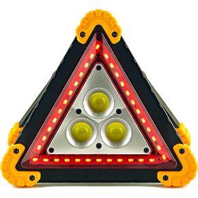 TheHitDeal Emergency Warning Triangle - LED Light, Water-Resistant, Shockproof & Portable