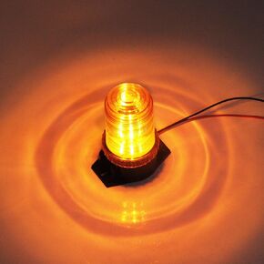 30LEDS Amber Emergency Warning Flashing Safety Strobe Beacon Light for Forklift Truck Tractor Golf Carts UTV Car Bus 9-30V