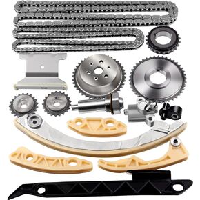 OCPTY Timing Chain Kit fit for Tensioner Guide Rail Crank Sprocket Replacement for Chevrolet Malibu for Equinox for Buick 2011-2015 2006-2013