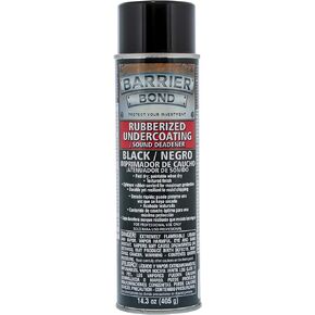 Barrier Bond Black Rubberized Undercoating Sound Deadener - 14.3 Fl. Ounce Spray Can
