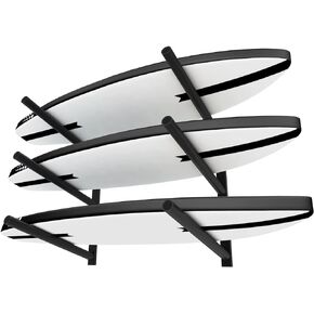 TWO STONES Surfboard Racks for The Wall, Surfboard Rack Hanger Works as a Shortboard, Skimboard & Longboard Hanger or Stand (CJ-OT2202)