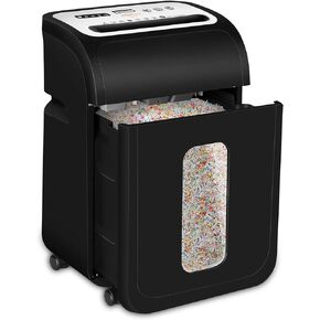 Paper Shredder for Home Office,VidaTeco 14-Sheet 60-Mins Micro Cut Shredder with US Patented Blade,Shred Card/CD/Clip/Staple,Shredder for Home Use Heavy Duty,AUTO Jam Proof,5.3-Gallon Pullout Bin(ETL)