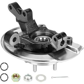 Front Left Right Steering Knuckle Wheel Hub Assembly Pair Compatible with 2007-2012 Dodge Caliber 2007-2017 Jeep Compass Patriot 2.0L 2.4L Replace # 698-411 698-410 68088498AD 68088499AD