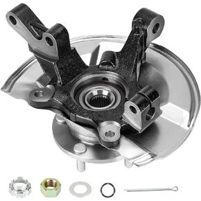 Front Steering Knuckles & Wheel Bearing Hub Assembly Driver and Passenger Side Fit for Jeep Patriot Compass 2007-2017, Fit for Dodge Caliber 2007-2012, 4WD AWD FWD, 5 Lugs Pair 2