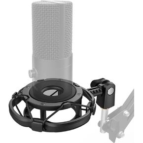 FIFINE Shock Mount Holder for Microphone, Vibration Reduction and Noise Elimination, with Thumbscrew, Pivot Mount, Suitable for Desk Stand and Boom Arm