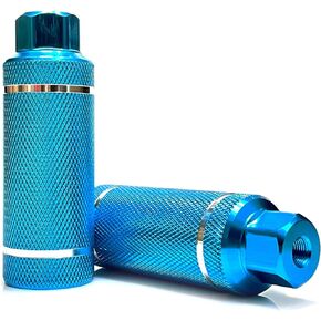 WADEKING Bike Pegs 4.3" Length,2 Pieces,Suitable for 3/8 inch Axles, Free-Style BMX Bicycles and Various Bicycles, Durable and Stylish Non-Slip (Upgraded Version Aluminum Alloy)