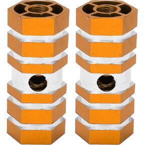VBESTLIFE 2 Bicycle Footrest Pegs,Aluminum Alloy Non-Slip Rear Rear Stunt Pegs for Mountain Bikes BMX(Yellow) Bicycles and Spare Parts