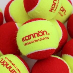 YUESHENG Red Tennis Balls for Kids- 75% Low Compression Stage 3 inch Kids Tennis Ball for Beginners Youth Kids Training Practising Playing with Carry Bag