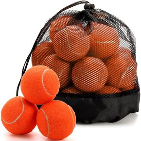 Tebery 20 Pack Advanced Training Tennis Balls Beginner Practice Ball, Pet Dog Playing Balls, Come with Mesh Bag for Easy Transport