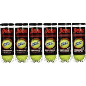 Penn High Altitude Tennis Balls Championship – 6 Pack 18 Balls Yellow - USTA & ITF Approved - Official Ball of The United States Tennis Association Leagues - Natural Rubber for consistent Play