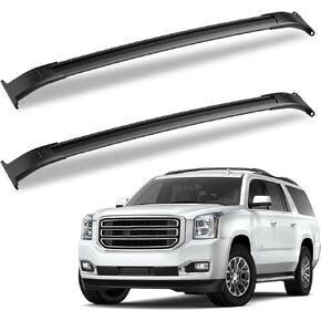 220LBS Heavy Duty Aluminum Roof Rack Cross Bars Compatible with 2015-2020 Chevrolet Tahoe & Suburban, GMC Yukon & Yukon XL, Cadillac Escalade ESV Roof Rails, Adjustable Rooftop Crossbars