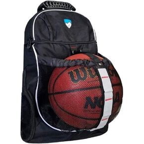 Hard Work Sports Basketball Backpack with Ball Compartment Spacious Shoe Storage for Basketball, Large Sports Bag