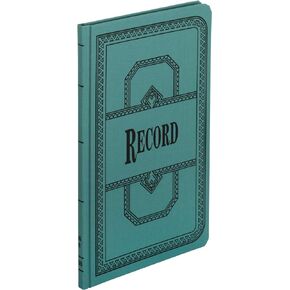 Boorum & Pease 66150R Record/Account Book, Record Rule, Blue, 150 Pages, 12 1/8 x 7 5/8