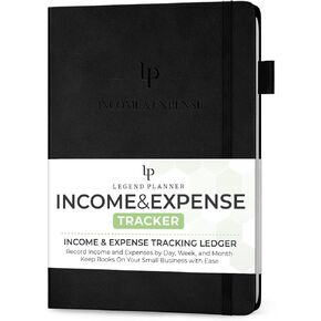 Legend Income & Expense Tracker – Bookkeeping Record Book– Accounting Ledger – Small Business Supplies Account Notebook, 7x10″ (Dark Teal)
