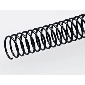 Plutreas 100 Pack Plastic Spiral Binding Coils, 4:1 Pitch, Spiral Binding Spines for Office Documents, Engineer Papers, Business Projects (6mm (30 Sheet Capacity))