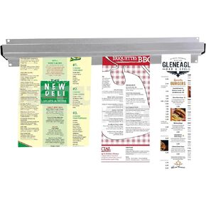 حامل تذاكر منزلق من الألومنيوم للمطاعم/المطبخ، حامل تذاكر لطلبات الفواتير، بطول 15.7 سم × عرض 2.3 سم، مثالي للصور والملاحظات والمزيد in Kuwait