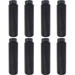 4 Pairs Aluminum Alloy Bike Pegs for Mountain Bike Cycling Rear Stunt Pegs Fit 3/8 inch Axles