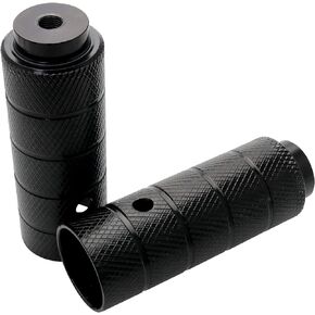 1 Pair Mountain Bike Steel Pegs Bicycle Pedal Front Rear Axle Foot Pegs 110 x 38mm Bike Accessories, Black