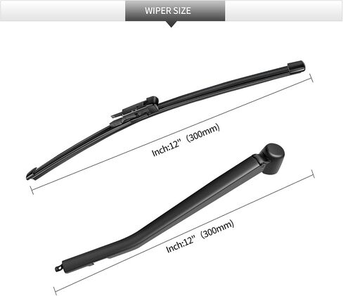 بديل لسيارة BMW X1 E84 2009-2015 ممسحة خلفية للزجاج الأمامي ومجموعة الذراع-ممسحة النافذة الخلفية من المطاط الطبيعي لجميع المواسم in Saudi Arabia