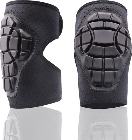 وسادات الركبة مادة G4U (قطعتان) للرياضات متعددة الأغراض للمراهقين والبالغين من الجنسين باللون الأسود in Kuwait